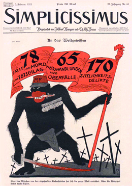 Satire-Heft Simplicissimus 1923